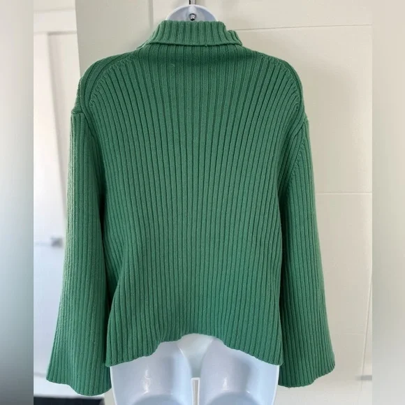 🎖HOST PICK🎖NWOT/ Jason Wu/ Green turtleneck knit sweater/ Size US M - Picture 5 of 11